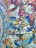 Kaleidoscope: Dance of Abstract Spirals, acrilyc on canvas | Oil And Acrylic Painting in Paintings by Lena Kolambet. Item composed of canvas compatible with contemporary style