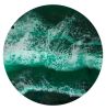 Emerald Surf | Mixed Media by Skevi - Your Abstract Artist. Item made of synthetic