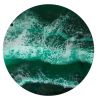 Emerald Surf | Mixed Media by Art By Skevi. Item made of synthetic