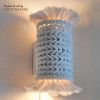 Riverine coastal wall sconce (up and down light function) | Sconces by Light and Fiber. Item composed of cotton and metal in boho or contemporary style