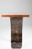 Tina Console Table Antiqued | Live Edge Slab & Steel Table | Tables by Recovery Furniture by Carlo Stenta. Item made of wood & steel compatible with contemporary and industrial style