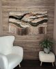 Woven Tapestry "Soft Terrain" | Wall Hangings by Tissage Sauvage. Item made of wood & cotton compatible with boho and country & farmhouse style