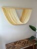 Large yellow sunshine ombré swoop fiber Art wall hanging | Tapestry in Wall Hangings by The Cotton Yarn. Item made of wool works with boho & modern style
