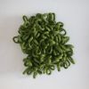 Small - Green Bougainvillea fiber art piece | Wall Sculpture in Wall Hangings by Cristina Ayala. Item made of wool & fiber