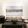 Williamson's artworks installed | Oil And Acrylic Painting in Paintings by Todd Williamson contemporary artist | David Sutherland Showroom in West Hollywood. Item composed of canvas and synthetic