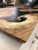 Maple Burl & Resin Dining Table | Tables by Black Rose WoodCraft. Item composed of maple wood and steel