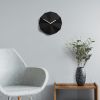 Delta Clock Black | Decorative Objects by LAWA DESIGN. Item composed of wood
