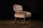 Dining Chair in Exotic Wood and Sheepskin by Costantini | Chairs by Costantini Design. Item made of wood with cotton