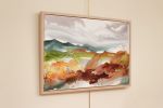 Autumnal No. 32 : Original Watercolor Painting on Canvas | Paintings by Elizabeth Becker. Item made of canvas works with minimalism & contemporary style