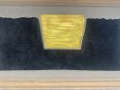 Gold and Carbon Painting on Spanish Linen Minimalist | Decorative Objects by RGB Fine Art. Item made of canvas works with minimalism & contemporary style