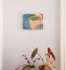 "Isabella's Place" Small Abstract painting | Oil And Acrylic Painting in Paintings by Daylight Dreams Editions. Item composed of wood in mid century modern or contemporary style