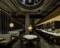 E17 Chairs and Stools, Booths | Dining Chair in Chairs by Housefish | Uchi Denver in Denver. Item made of oak wood with fabric