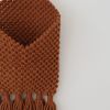 Macrame Pouch- Rust | Macrame Wall Hanging in Wall Hangings by YASHI DESIGNS. Item made of cotton with fiber works with boho & contemporary style