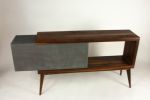 Mignun High | Console Table in Tables by Curly Woods. Item made of oak wood works with mid century modern style
