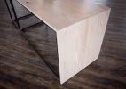 Waterfall Ash and Steel Desk | Tables by Hazel Oak Farms. Item composed of wood & steel compatible with minimalism and mid century modern style
