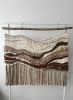 Handwoven Wall Tapestry in Earthy Tones "Sands of Time" | Macrame Wall Hanging in Wall Hangings by Tissage Sauvage. Item made of wood & cotton compatible with boho and country & farmhouse style