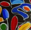 Dancing Butterflies | Oil And Acrylic Painting in Paintings by Nathalie D Gribinski. Item made of canvas compatible with mid century modern and contemporary style