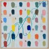 Color Wheels 1 & 2, 24"x24" | Oil And Acrylic Painting in Paintings by Bibby Gignilliat. Item made of synthetic