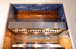 Kitchen backsplash | Mosaic in Art & Wall Decor by Sarah Wandrey Mosaics. Item composed of glass in contemporary or japandi style