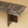 Marble and Oak Lounge Table - PALM by Lebanto | Coffee Table in Tables by Lebanto. Item composed of oak wood and marble in minimalism or contemporary style