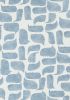 Metolius Chatty Azurite Blue Wallpaper | Wall Treatments by Metolius. Item composed of fabric & paper