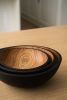 Half Charred Ashwood Nesting Bowl Set | Serveware by Creating Comfort Lab