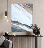 Calacatta Borghini | Mixed Media in Paintings by Rhonda Deland. Item made of wood with canvas works with minimalism & contemporary style