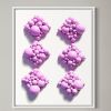Diamond Ball Wall Clusters pink | Oil And Acrylic Painting in Paintings by Mindy Williamson Art. Item composed of wood compatible with mid century modern and contemporary style