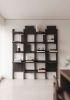 GATE modular shelves system Black Stained | Shelving in Storage by SVITANOK by Artem Zakharchenko. Item composed of wood and steel in boho or minimalism style