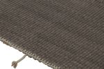 Rug & Kilim's Accent Kilim, Gray Textural Stripes with Beige | Area Rug in Rugs by Rug and Kilim