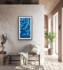 Blue Olive: 30 x 16 in. original cyanotype | Prints in Paintings by Christine So. Item composed of paper in boho or japandi style