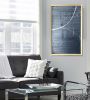 Gold Framed Ash Silver Chalk Board Wall Art | Oil And Acrylic Painting in Paintings by NAMYOONSOOART. Item composed of canvas