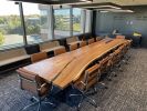 Live Edge Conference Table | Tables by Bucktown Built | Magellan Jets in Quincy. Item composed of wood and metal in minimalism or mid century modern style