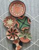 Set of 6 Boho Wall Plate Decor | Decorative Plate in Decorative Objects by Sarmal Design. Item composed of bamboo and cotton in boho or mid century modern style