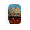 Wall Installation: Plates/Oil on Canvas - "Mountain Chalet" | Wall Sculpture in Wall Hangings by Studio DeSimoneWayland. Item made of ceramic works with boho & contemporary style