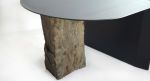 Missisquoi 01 Coffee Table | Tables by Simon Johns | Simon Johns Inc. in Bolton-Est. Item composed of wood and stone