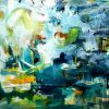 Yellow Garden Painting | Oil And Acrylic Painting in Paintings by Marie Manon Art. Item made of synthetic
