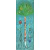 Tree of Life Series: Turquoise | Mixed Media by Pam (Pamela) Smilow. Item composed of paper
