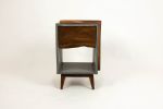 Classic Edge Black | Nightstand in Storage by Curly Woods. Item made of oak wood & concrete compatible with modern style