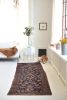 Deep Indigo Unusual Design | Runner Rug in Rugs by The Loom House. Item composed of fabric and fiber