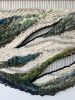 Woven Wall Tapestry "Sea Cliffs" | Wall Sculpture in Wall Hangings by Tissage Sauvage. Item made of wood & cotton compatible with boho and coastal style