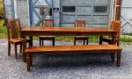 The Williamsburg Dining Table | Tables by The Strong Oaks Woodshop. Item composed of wood compatible with minimalism and mid century modern style