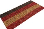 Antique Russian Verneh kilim in Red, Beige & Black Panels | Area Rug in Rugs by Rug and Kilim