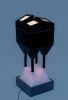 QUAD Lamp | Table Lamp in Lamps by WU Design. Item made of birch wood with fabric works with contemporary & modern style