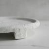 Large Footed Tray in Alpine White Concrete | Decorative Tray in Decorative Objects by Carolyn Powers Designs. Item made of concrete works with minimalism & contemporary style
