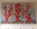 Red Touchstone | Oil And Acrylic Painting in Paintings by Elmira Lilic. Item composed of canvas