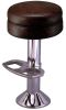 Floor Mounted Bar Stools - Model 6050-302 | Chairs by Richardson Seating Corporation | Bluewater Grill in Santa Barbara. Item composed of brass and leather