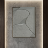 Stone Flow | Sculptural Textured Wall Relief | Wall Sculpture in Wall Hangings by DY atelier. Item made of oak wood & marble compatible with minimalism and contemporary style