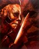 Halloween - oil painting | Oil And Acrylic Painting in Paintings by Melissa Patel. Item composed of paper and synthetic