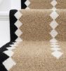 Handwoven Woolen Brown Runner Rug | Rugs by Evergreen Carpets. Item composed of wool in boho or minimalism style